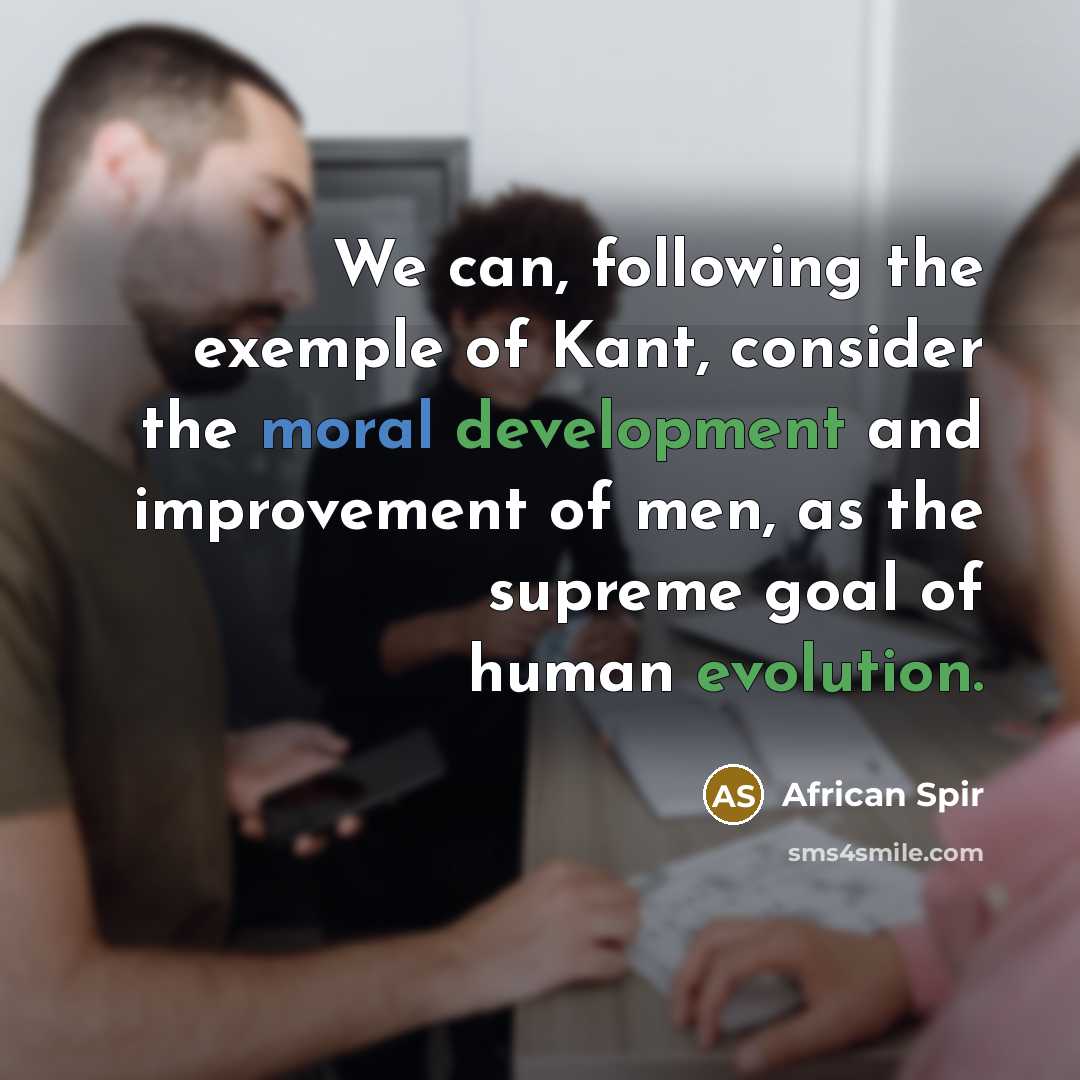 “We can, following the exemple of Kant, consider the moral…” quote by African Spir
