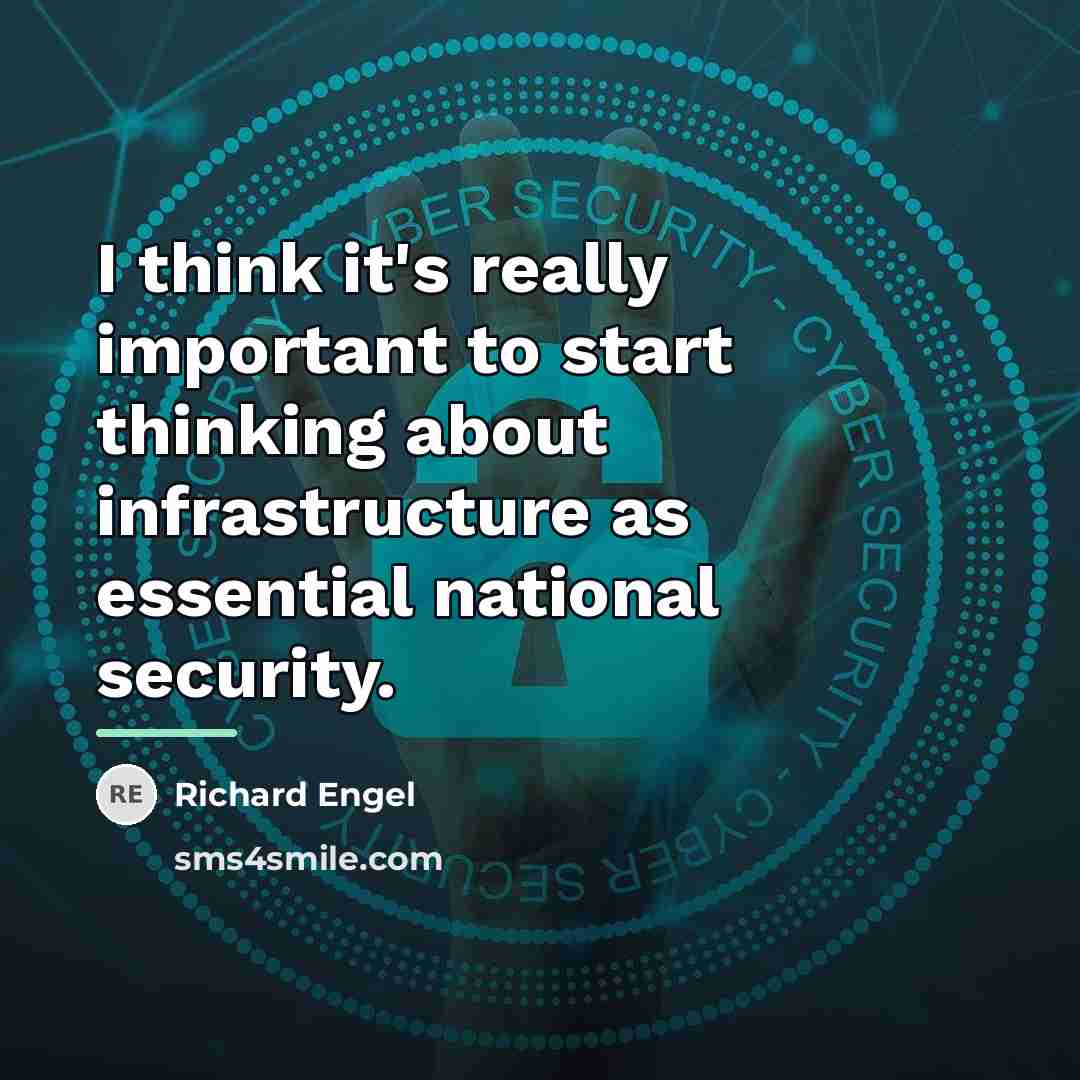 “I think it's really important to start thinking about infrastructure…” quote by Richard Engel
