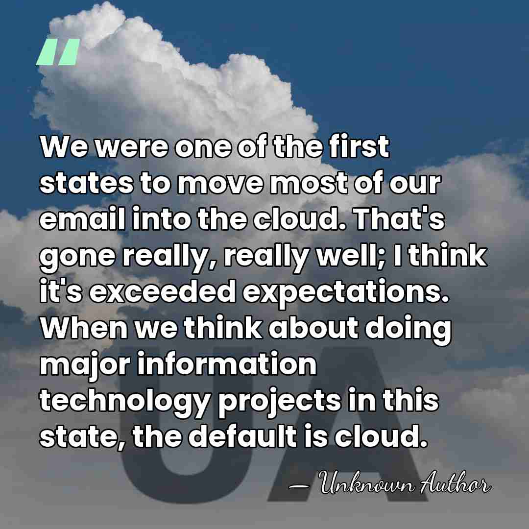 We were one of the first states to move most of our&hellip; - Unknown Author