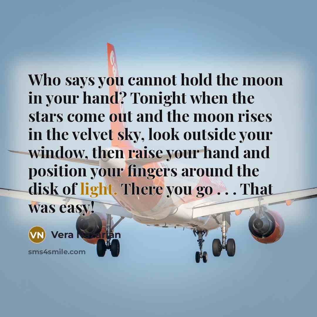 “Who says you cannot hold the moon in your hand?…” quote by Vera Nazarian