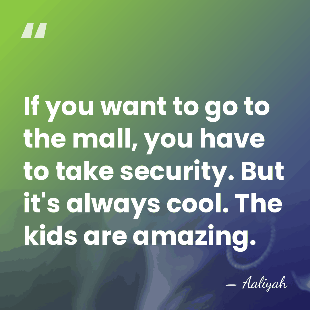 If you want to go to the mall, you have to take&hellip; - Aaliyah