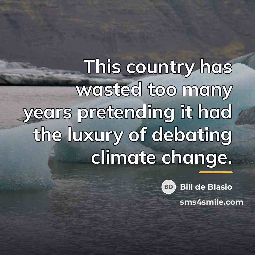 “This country has wasted too many years pretending it had…” quote by Bill de Blasio