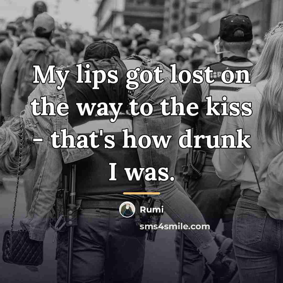 “My lips got lost on the way to the kiss…” quote by Rumi