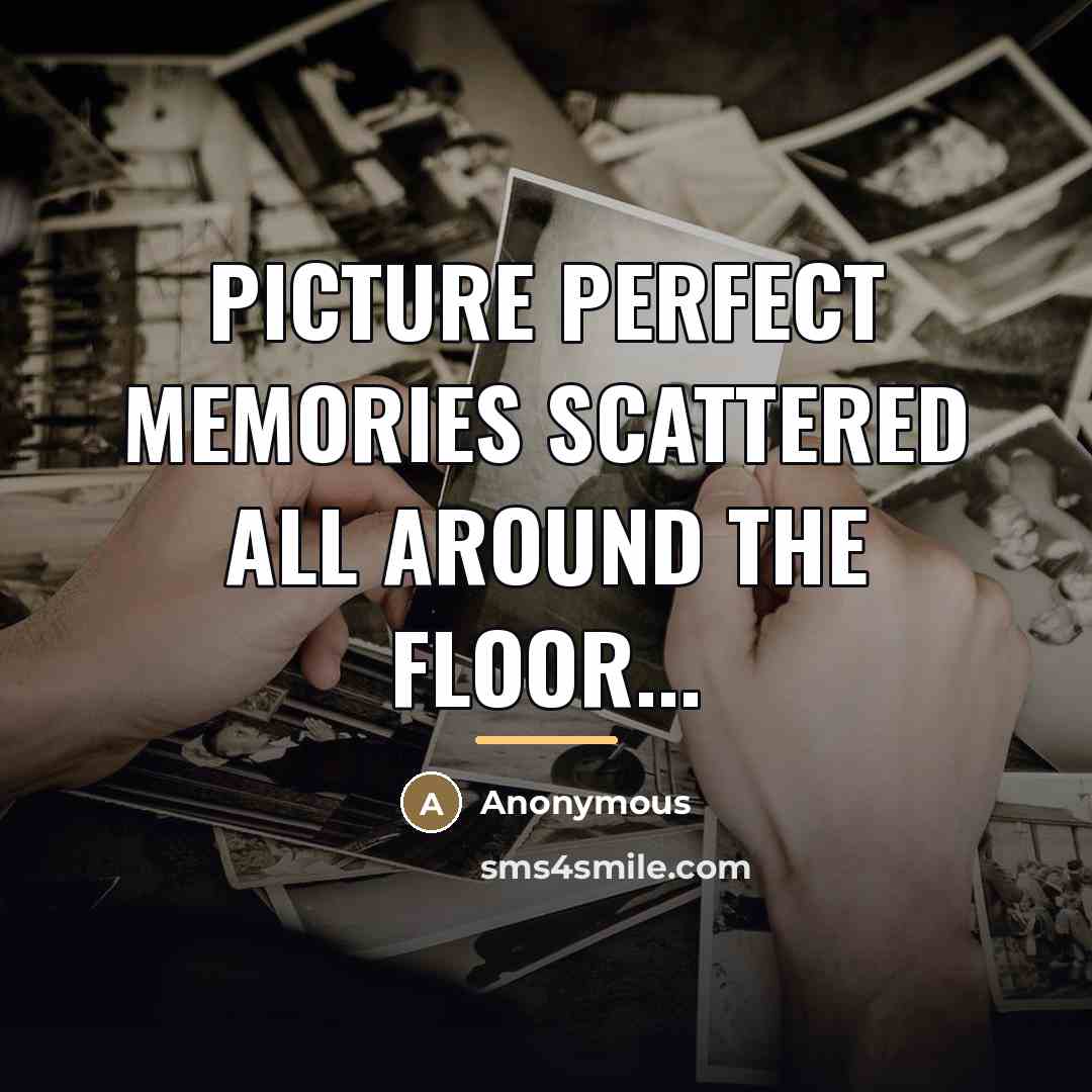 “Picture perfect memories scattered all around the floor...…” quote by Anonymous