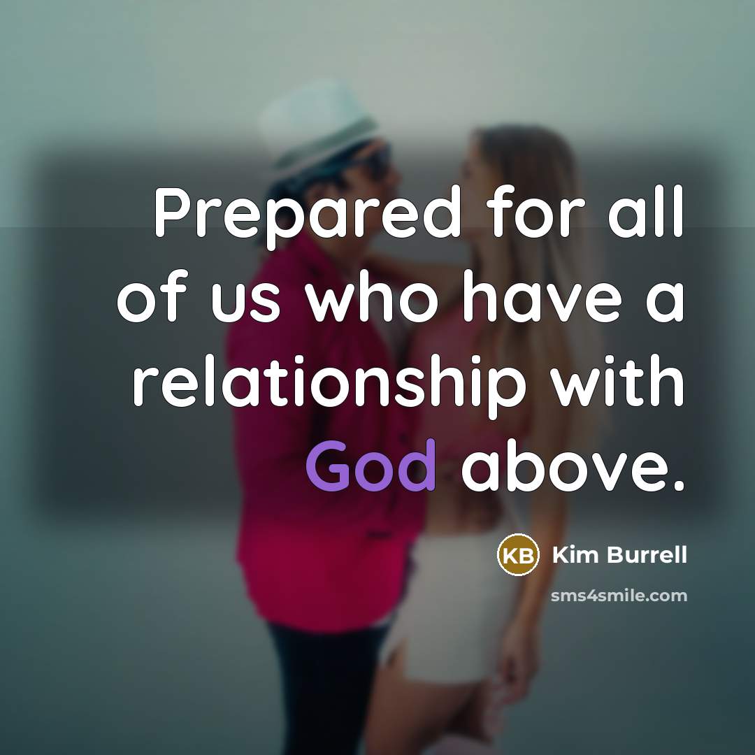 “Prepared for all of us who have a relationship with…” quote by Kim Burrell