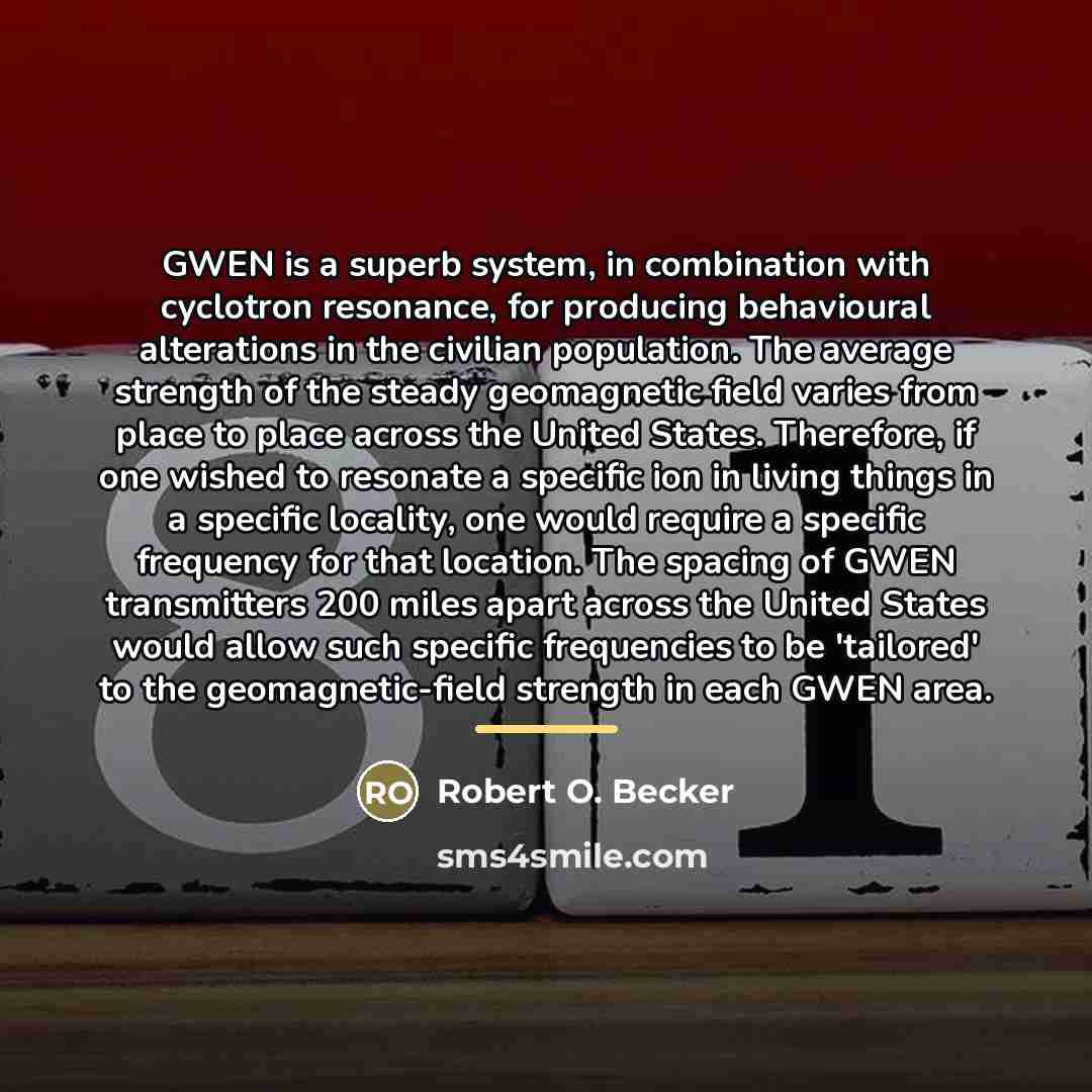 “GWEN is a superb system, in combination with cyclotron resonance,…” quote by Robert O. Becker