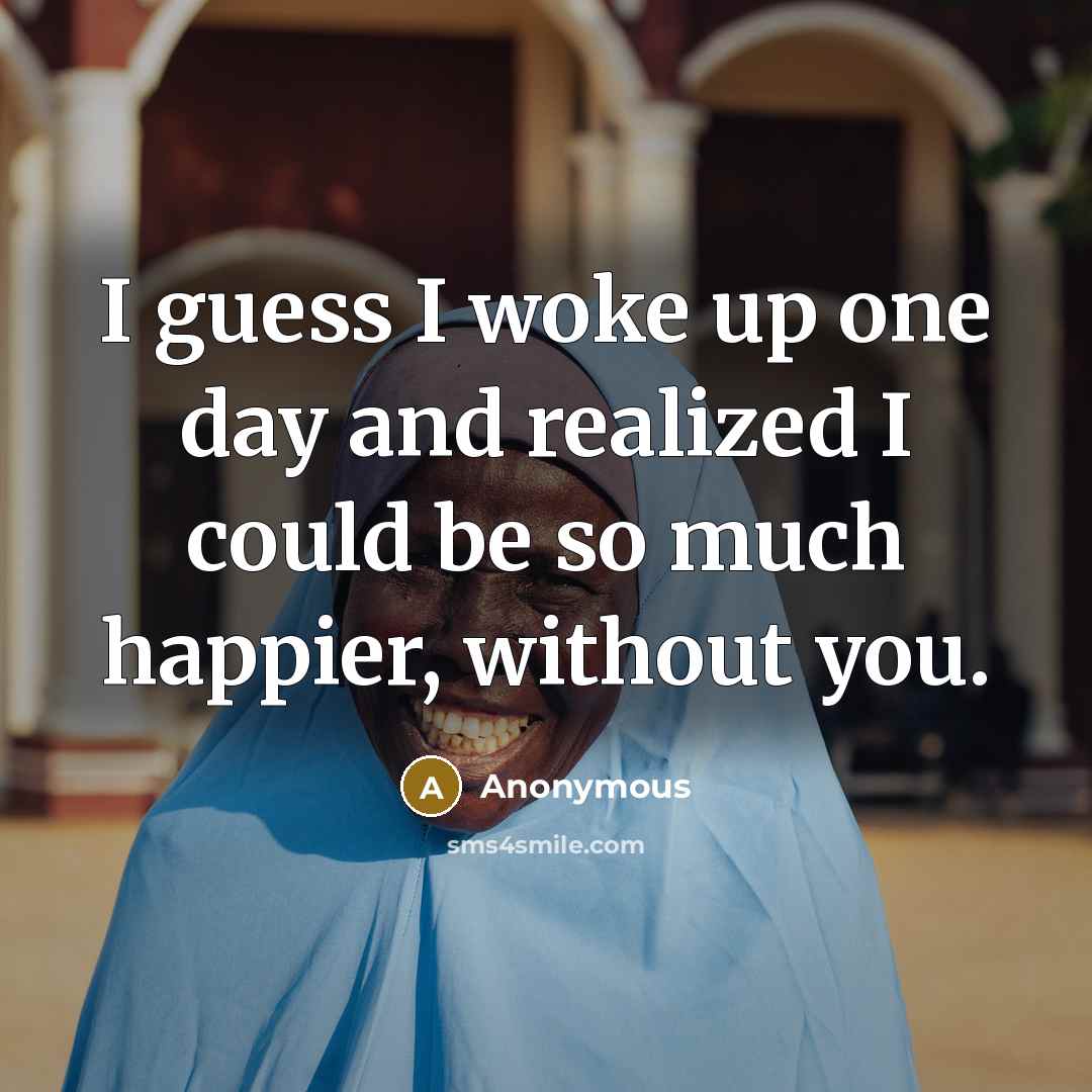 “I guess I woke up one day and realized I…” quote by Anonymous