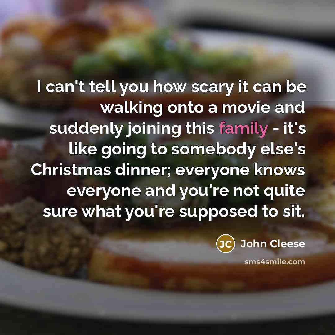 “I can't tell you how scary it can be walking…” quote by John Cleese