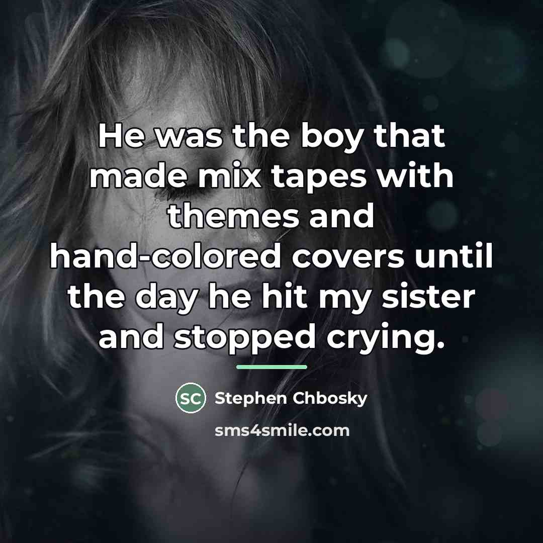 “He was the boy that made mix tapes with themes…” quote by Stephen Chbosky
