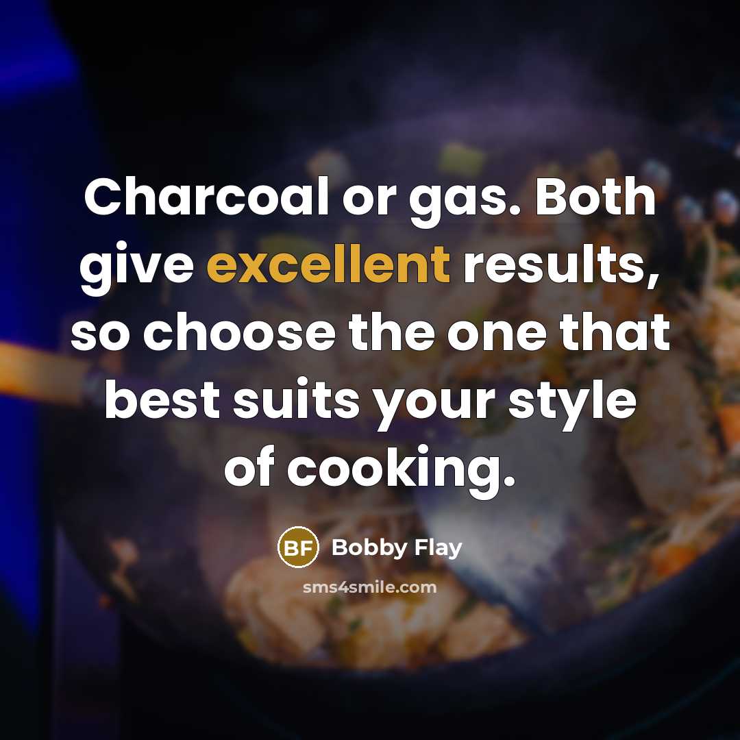 “Charcoal or gas. Both give excellent results, so choose the…” quote by Bobby Flay