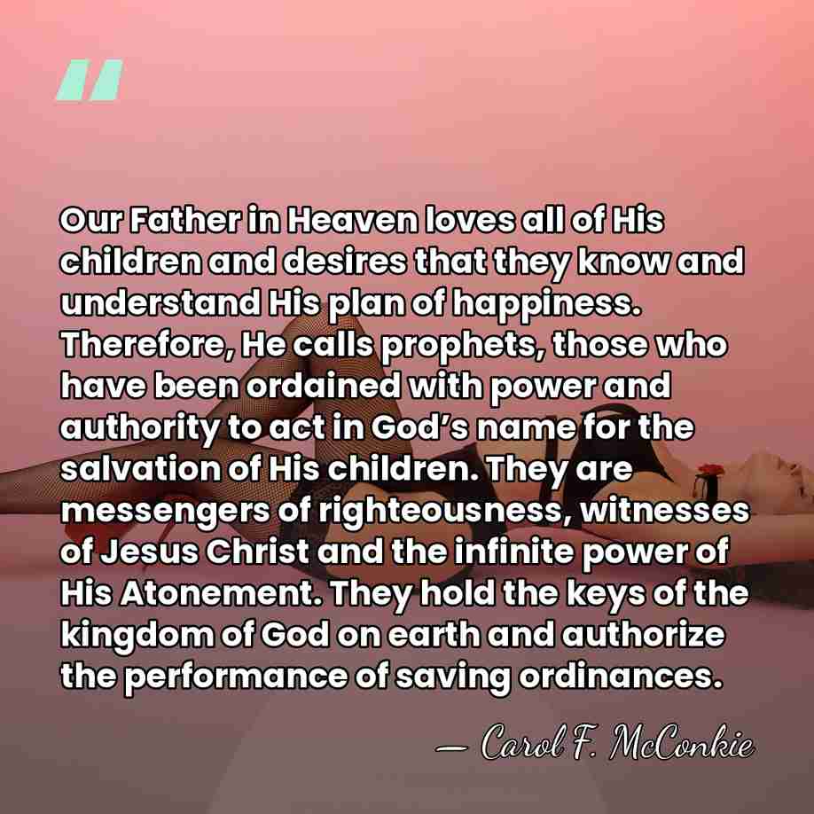 Our Father in Heaven loves all of His children and desires that&hellip; - Carol F. McConkie