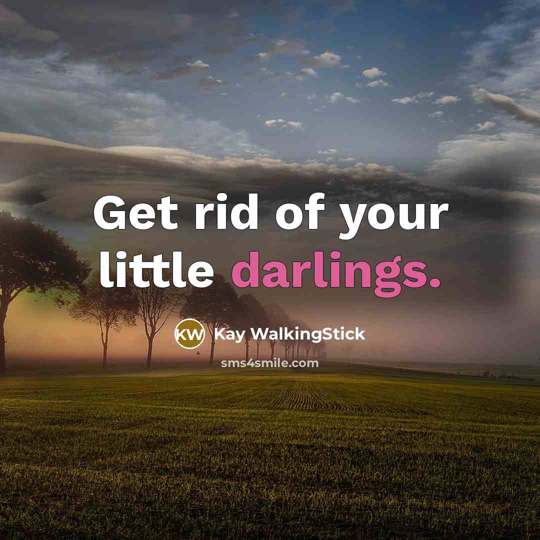 “Get rid of your little darlings.…” quote by Kay WalkingStick