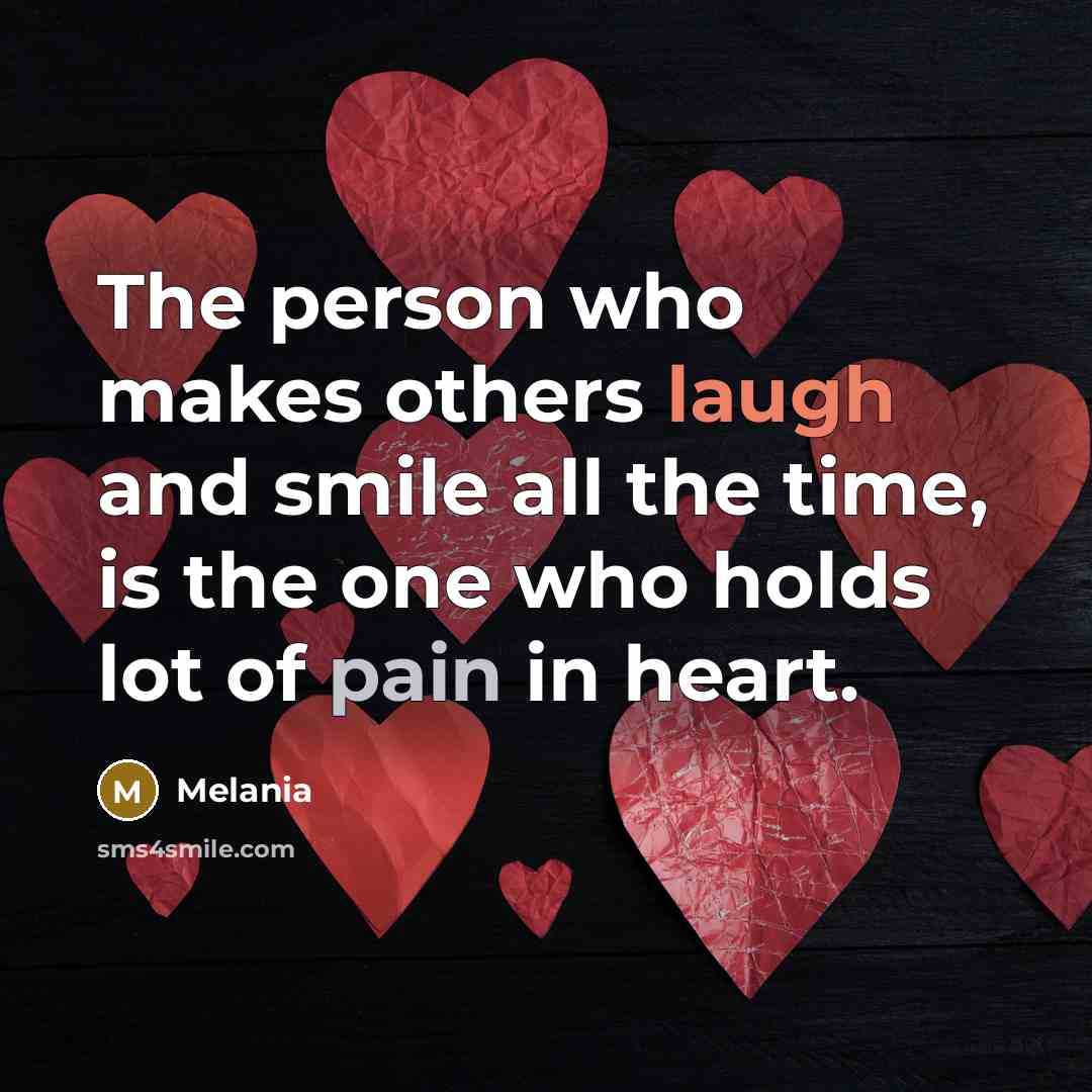 “The person who makes others laugh and smile all the…” quote by Melania