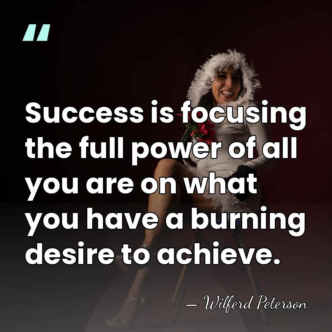 Success is focusing the full power of all you are on what&hellip; - Wilferd Peterson