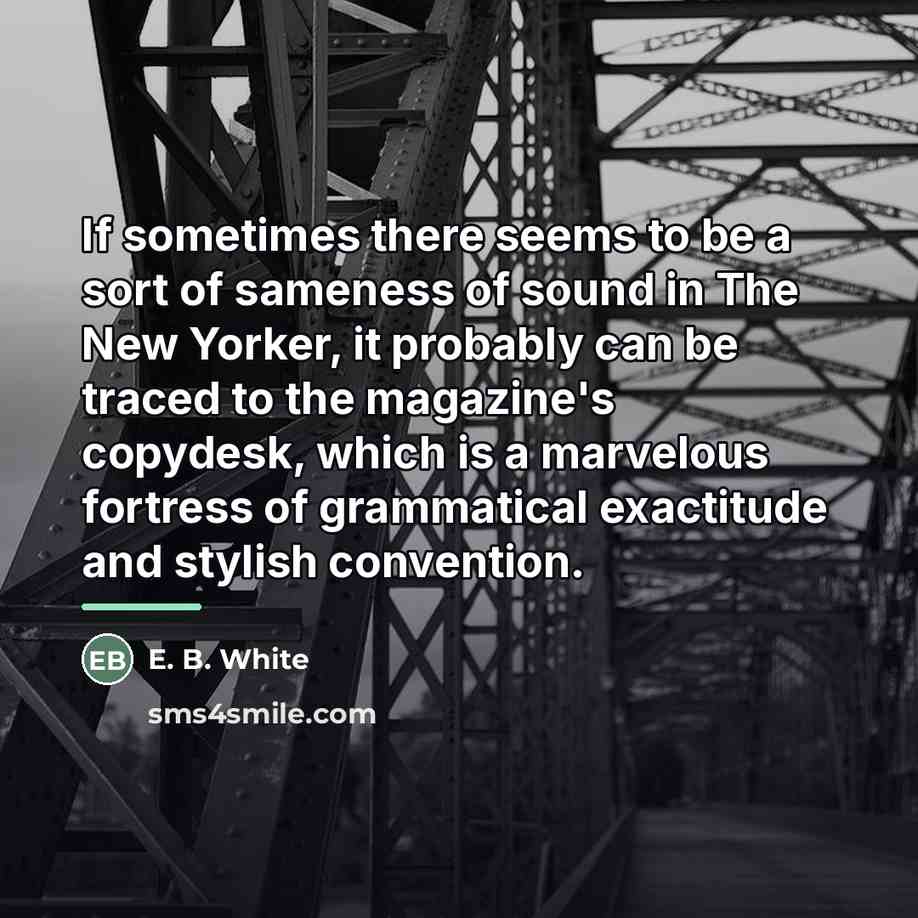“If sometimes there seems to be a sort of sameness…” quote by E. B. White