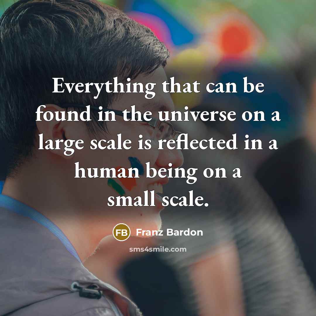 “Everything that can be found in the universe on a…” quote by Franz Bardon