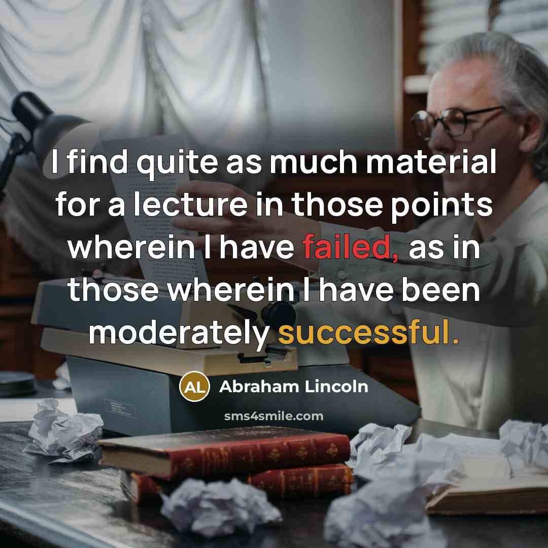 “I find quite as much material for a lecture in…” quote by Abraham Lincoln