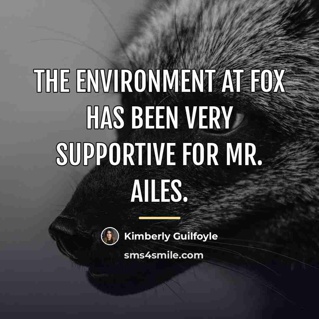 “The environment at Fox has been very supportive for Mr.…” quote by Kimberly Guilfoyle