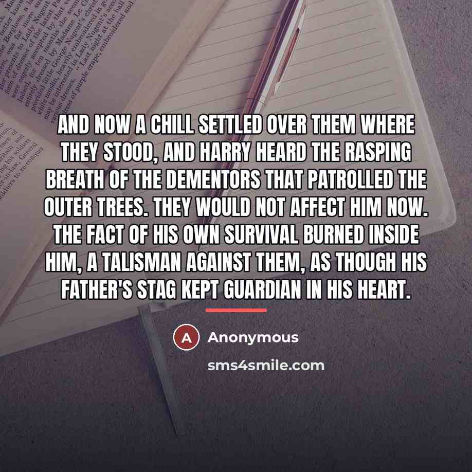 “And now a chill settled over them where they stood,…” quote by Anonymous
