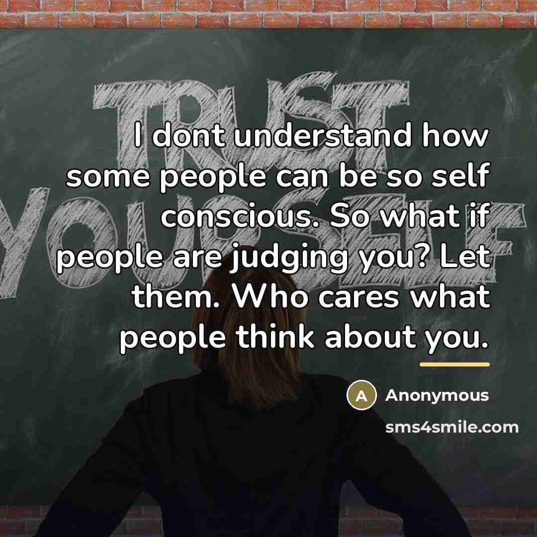 “I dont understand how some people can be so self…” quote by Anonymous