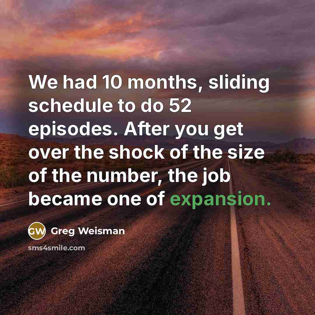 “We had 10 months, sliding schedule to do 52 episodes.…” quote by Greg Weisman