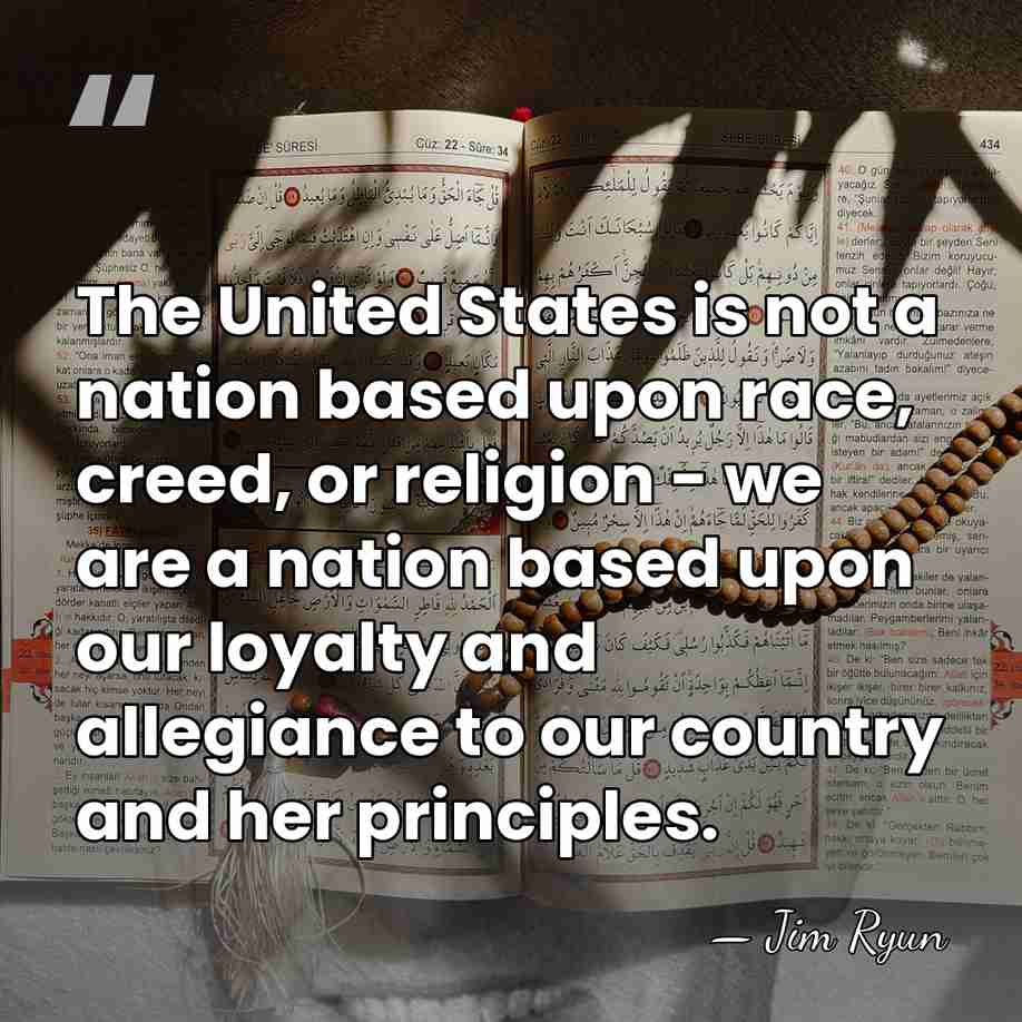 The United States is not a nation based upon race, creed, or&hellip; - Jim Ryun