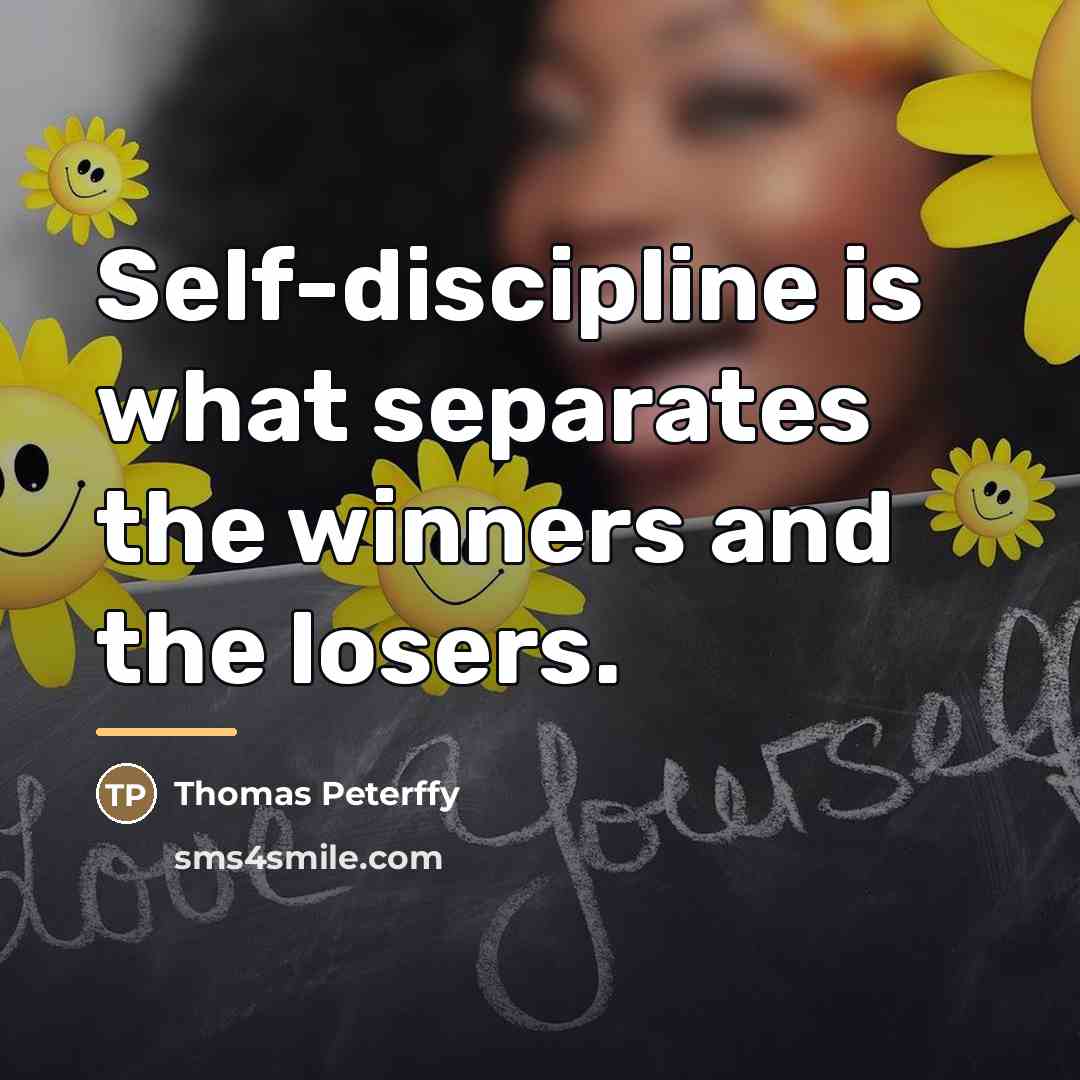 “Self-discipline is what separates the winners and the losers.…” quote by Thomas Peterffy
