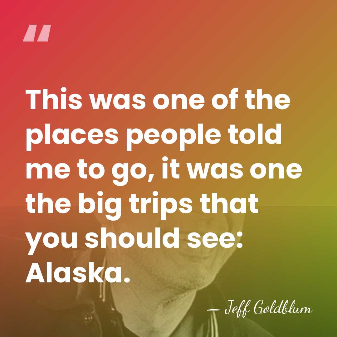 This was one of the places people told me to go, it&hellip; - Jeff Goldblum