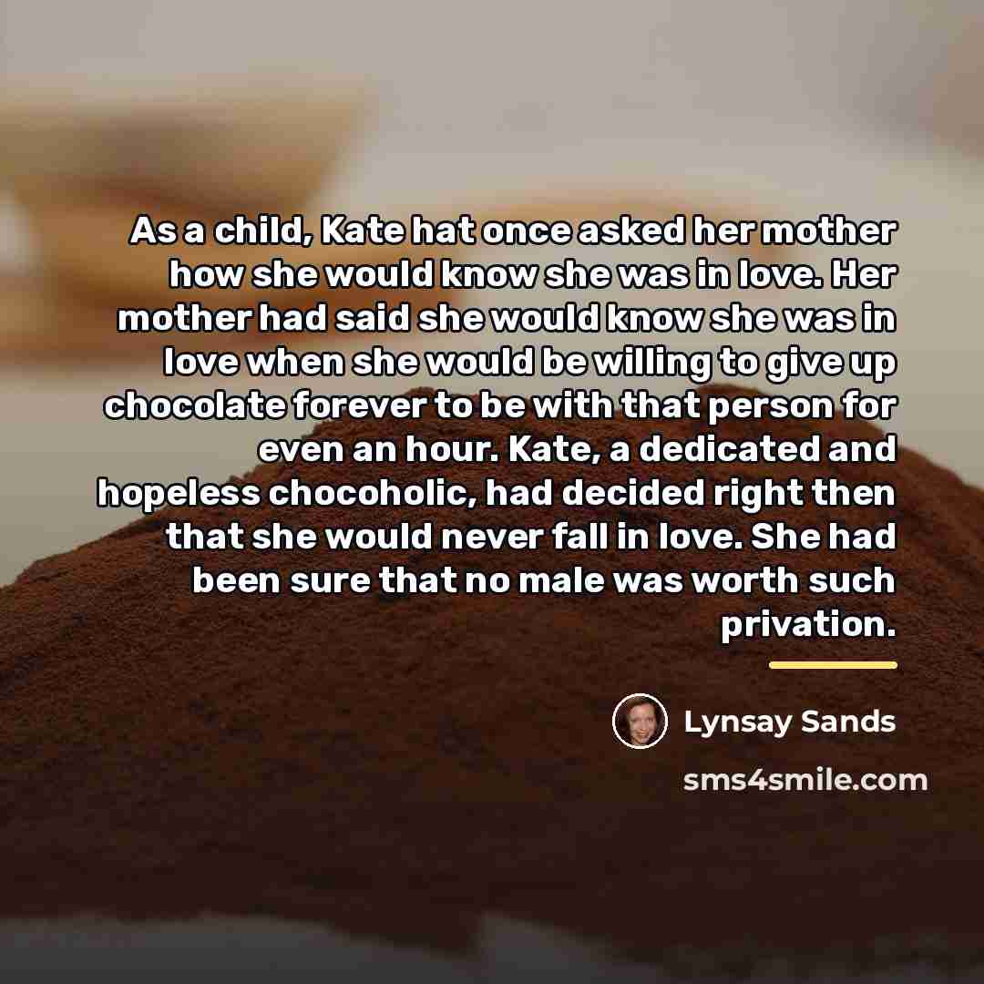 “As a child, Kate hat once asked her mother how…” quote by Lynsay Sands