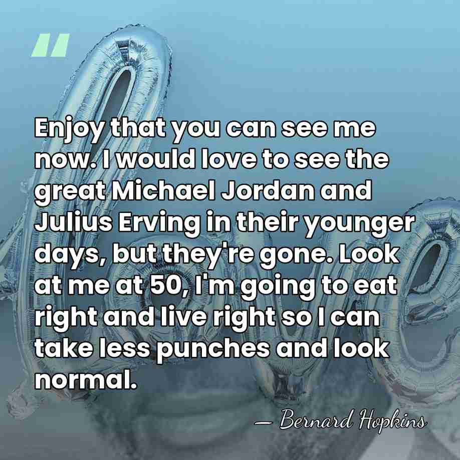 Enjoy that you can see me now. I would love to see&hellip; - Bernard Hopkins