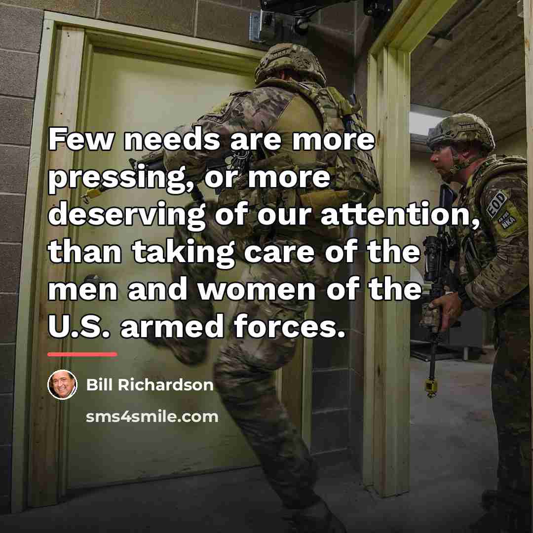 “Few needs are more pressing, or more deserving of our…” quote by Bill Richardson