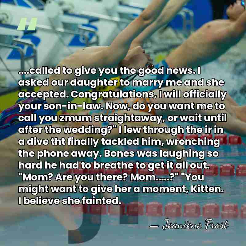 ....called to give you the good news. I asked our daughter to&hellip; - Jeaniene Frost