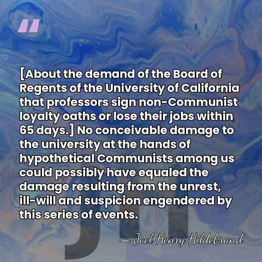 [About the demand of the Board of Regents of the University of&hellip; - Joel Henry Hildebrand