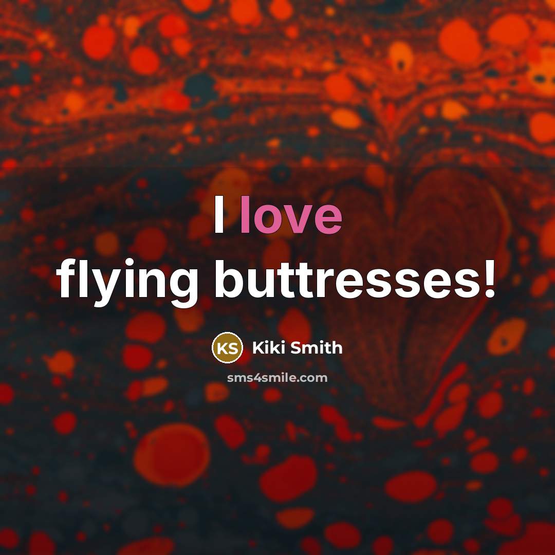 “I love flying buttresses!…” quote by Kiki Smith
