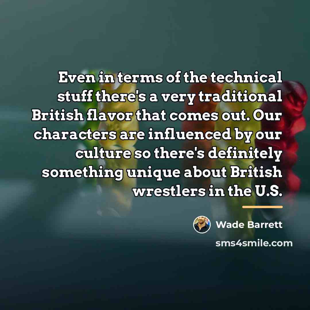 “Even in terms of the technical stuff there's a very…” quote by Wade Barrett
