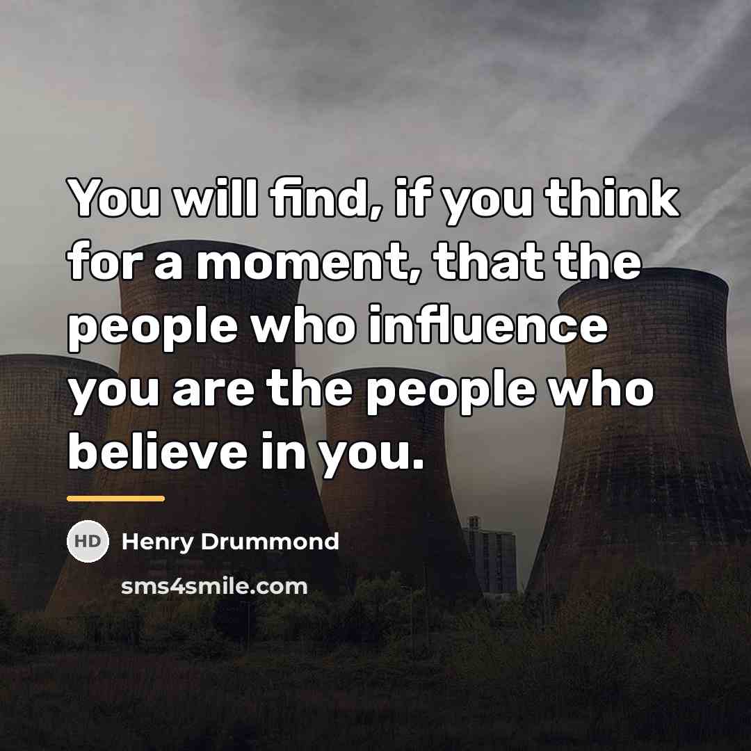 “You will find, if you think for a moment, that…” quote by Henry Drummond