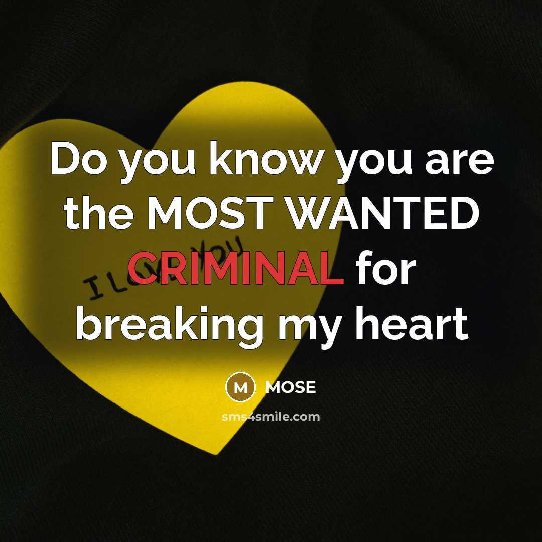 “Do you know you are the MOST WANTED CRIMINAL for…” quote by MOSE