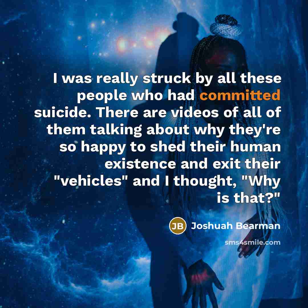 “I was really struck by all these people who had…” quote by Joshuah Bearman