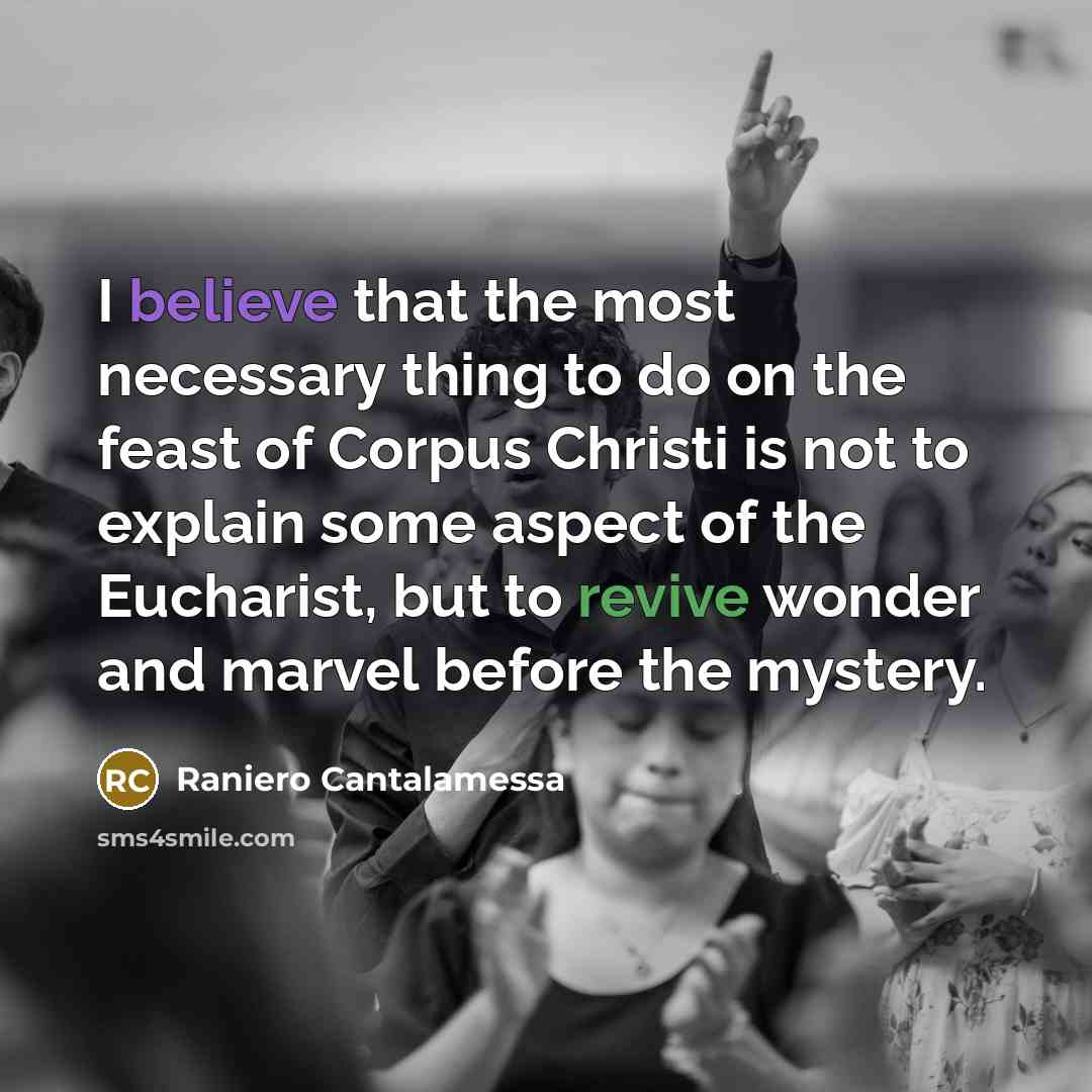 “I believe that the most necessary thing to do on…” quote by Raniero Cantalamessa