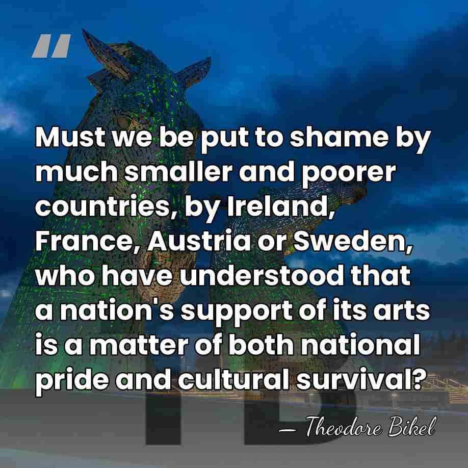Must we be put to shame by much smaller and poorer countries,&hellip; - Theodore Bikel