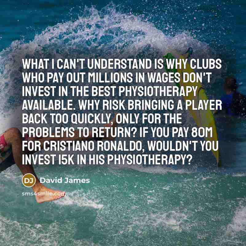 “What I can't understand is why clubs who pay out…” quote by David James