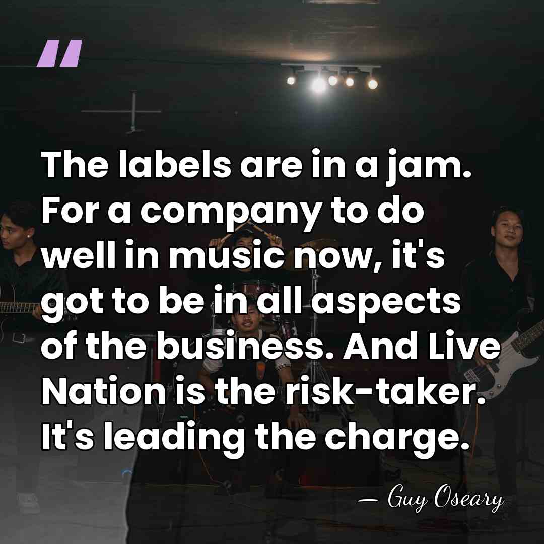 The labels are in a jam. For a company to do well&hellip; - Guy Oseary
