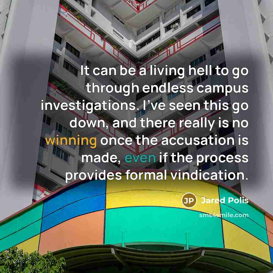 “It can be a living hell to go through endless…” quote by Jared Polis