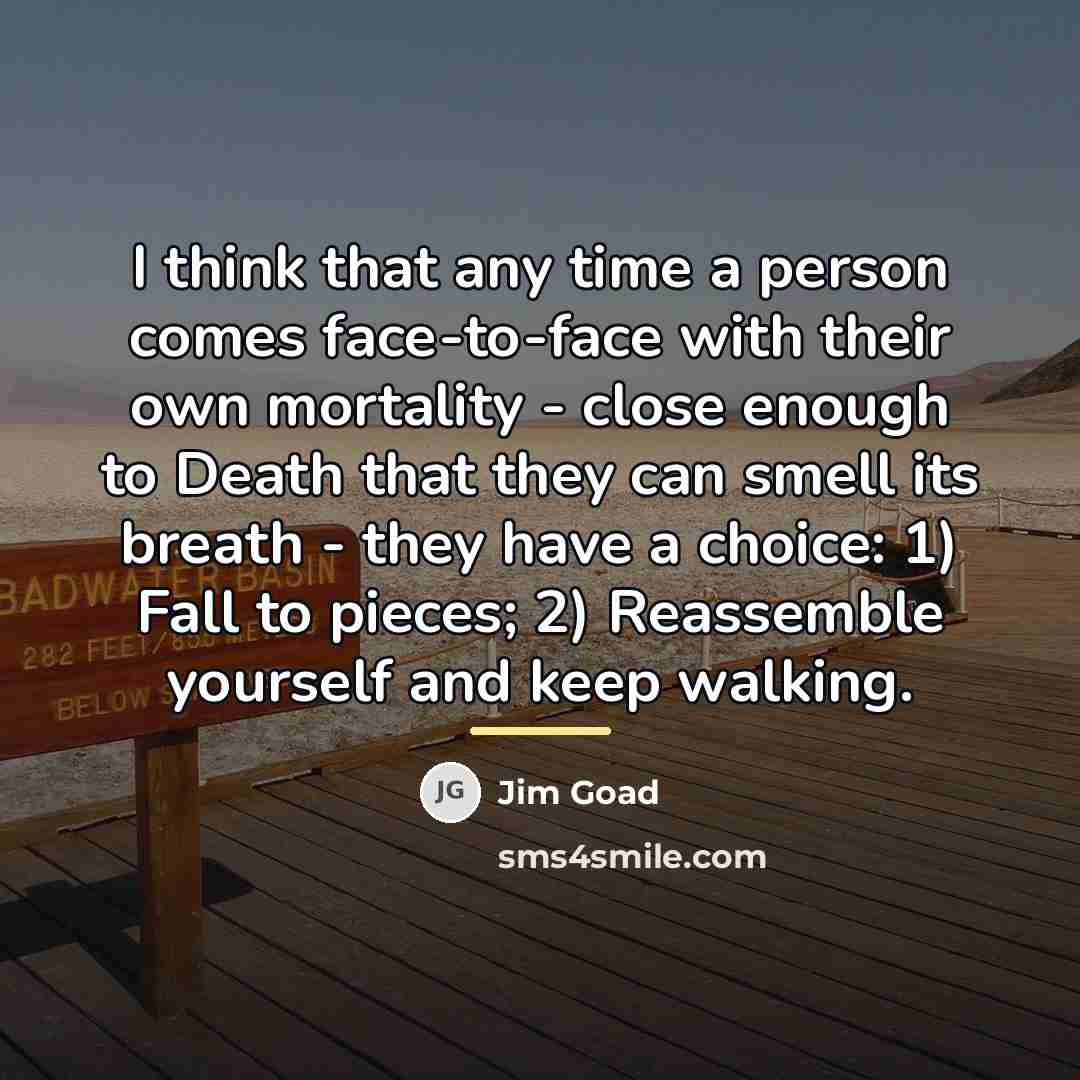 “I think that any time a person comes face-to-face with…” quote by Jim Goad