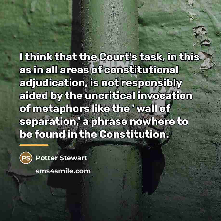 “I think that the Court's task, in this as in…” quote by Potter Stewart