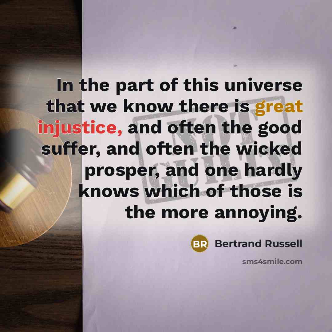 “In the part of this universe that we know there…” quote by Bertrand Russell