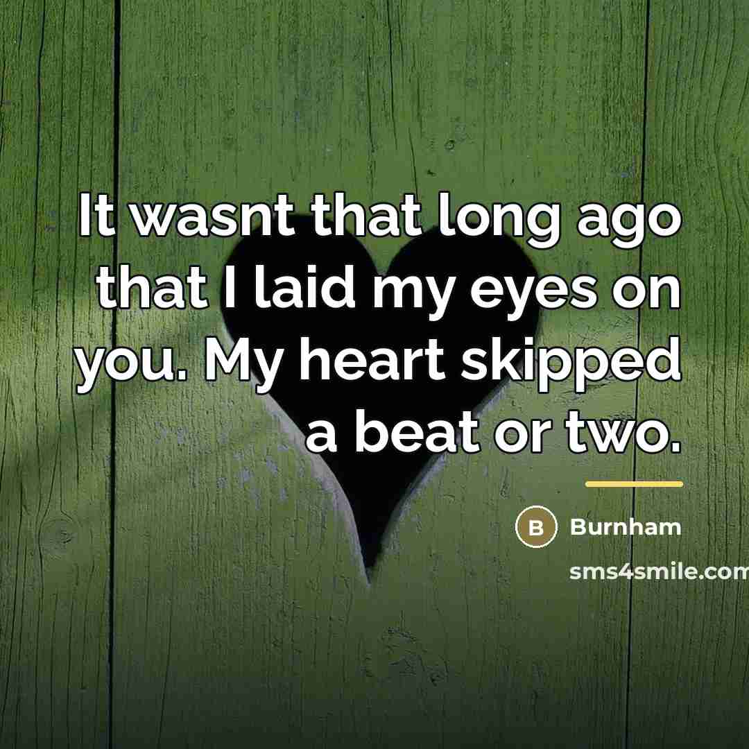 “It wasnt that long ago that I laid my eyes…” quote by Burnham