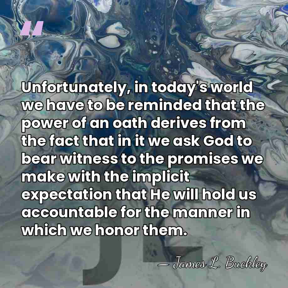 Unfortunately, in today's world we have to be reminded that the power&hellip; - James L. Buckley