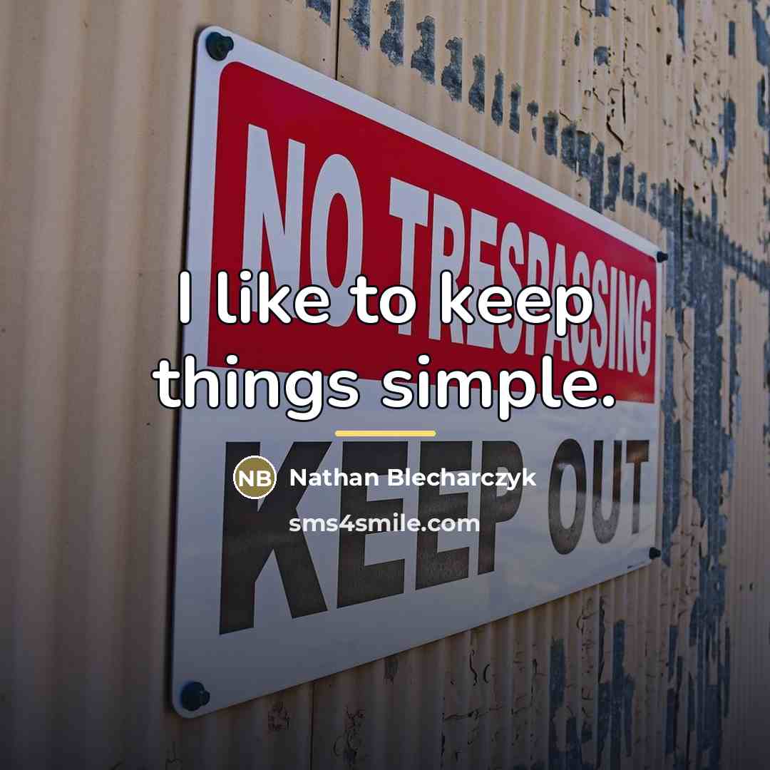 “I like to keep things simple.…” quote by Nathan Blecharczyk