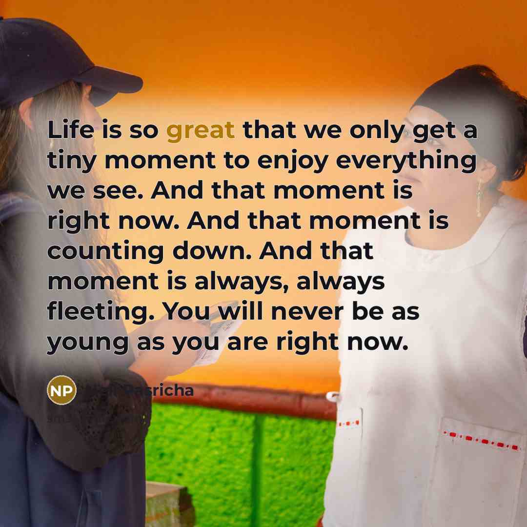 “Life is so great that we only get a tiny…” quote by Neil Pasricha